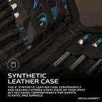 Accudart Steel Tip Dart Set 6.0-80% Tungsten Barrel - Gem Cut Pixel Grip - Polycarbonate Shafts - Standard Shape Flights - 6" Leather Case