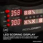 Accudart NOVA Electronic Dartboard - 35 Game Modes - 580 Game Variations - Advanced Features - Top Mount LED Lighting for No Shadow Play - LED Scoring Display - Dual Power - Includes Soft Tip Darts