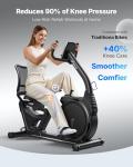 MERACH High-end Magnetic Recumbent Exercise Bike, Bluetooth Connectivity