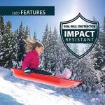 Lifetime Premium Snow Sled, 48", 2 Pack