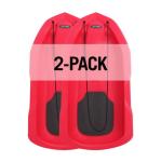 Lifetime 91181 4' Red Plastic Snow Sled 48" 2 Pack Outdoor Winter Toboggan Kids