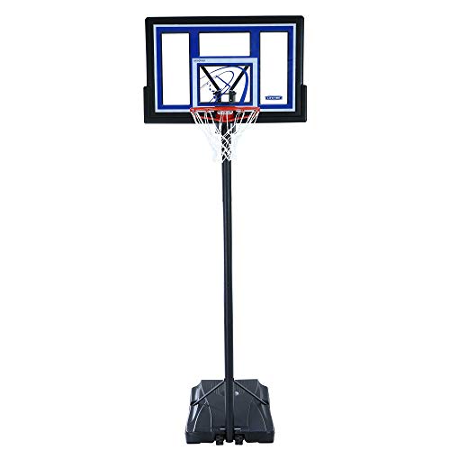 Lifetime 1479 Courtside Height Adjustable Portable Basketball System, 48 Inch Shatterproof Backboard