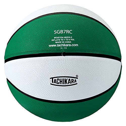 Tachikara Colored Regulation Size BasketBall, Kelly-White