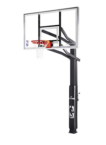 Spalding 72-Inch In-Ground Basketball System with Glass Backboard