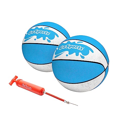 GoSports Water Basketballs 2 Pack - Choose Size 3 or Size 6 for Pool Hoops