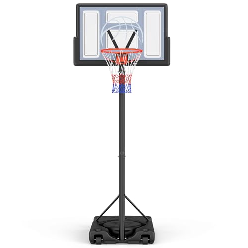 Adjustable 10ft Outdoor Basketball Hoop for Kids & Adults