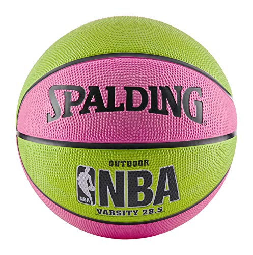 Spalding NBA Varsity Pink/Green 28.5" Outdoor Basketball