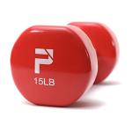 15-Pound Red Vinyl Dumbbell by Power Systems Deluxe