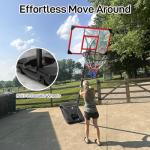 Kids Adjustable Portable Basketball Hoop & Goal with PC Backboard