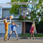 Yohood Kids Basketball Hoop Outdoor 4.82-8.53ft Adjustable, Portable Basketball Hoops & Goals for Kids/Teenagers/Youth in Backyard/Driveway/Indoor, with Enlarged Base and PC Backboard