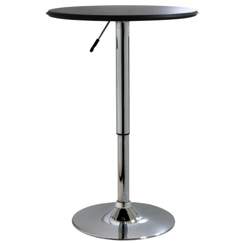 AmeriHome ATABLE 25-Inch Adjustable Bar Table, Brown