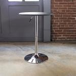 AmeriHome ATABLE 25-Inch Adjustable Bar Table, Brown