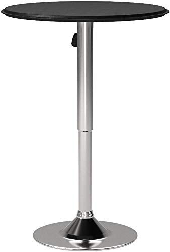 AmeriHome ATABLE 25-Inch Adjustable Bar Table, Brown