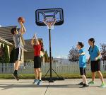 44 Inch Lifetime Streamline Shatterproof Basketball System, Black