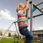 Monkey Bar Adventure Swing Set with Wavy Slide