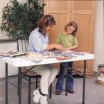 Lifetime Folding Utility Table, 4 Feet, White