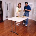 Lifetime 4ft Commercial Folding Table in Almond