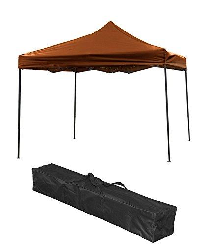 Portable Brown Canopy Cover Tent Set, 10' x 10