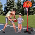 Adjustable Kids Basketball Hoop with Mini Hoops Set