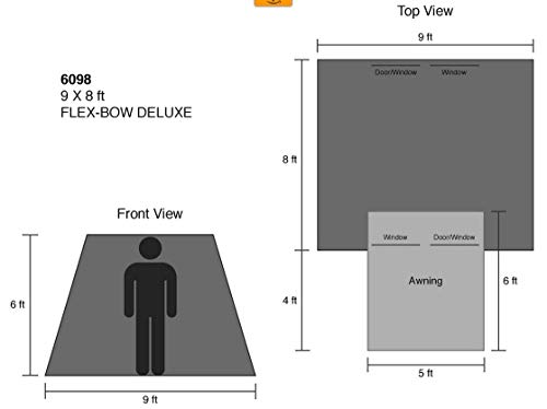 Kodiak Canvas Flex-Bow 4-Person Deluxe Tent