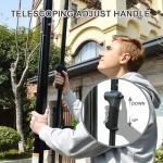 Anymay Portable Basketball Hoop Outdoor, 4.8-10FT Height Adjustable Basketball Hoop Goal System with 48Inch Steel Frame Backboard and Portable Wheels for Adults, Black