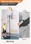 44-Inch Shatterproof Adjustable Basketball Hoop | Aimking Portable Basketball Goal System