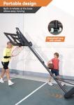 44-Inch Shatterproof Adjustable Basketball Hoop | Aimking Portable Basketball Goal System