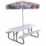 6-Foot White Granite Folding Picnic Table by Lifetime