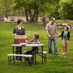 Portable Folding Camping Picnic Table and Bench Set