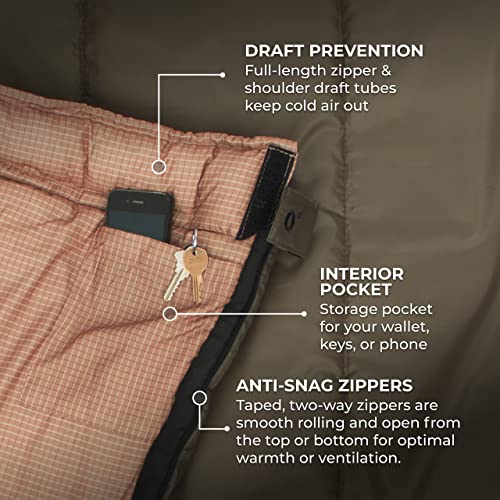 TETON Sports Celsius XXL 0 Degree Sleeping Bag - 0˚F Cold-Weather Sleeping Bag