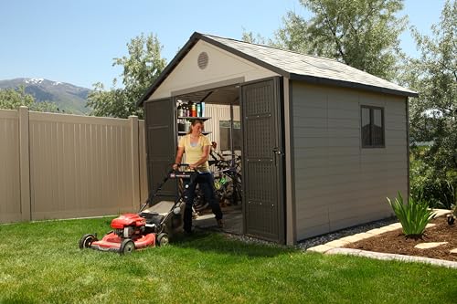 Outdoor Storage Shed with Windows, 11x11 Feet by Lifetime