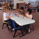 Lifetime 4' Adjustable Height Folding Table with Bronze Frame