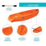 Youth Wave Kayak Set in Vibrant Orange