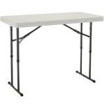 Lifetime 4' Adjustable Height Folding Table with Bronze Frame