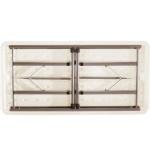 Lifetime 4' Adjustable Height Folding Table with Bronze Frame