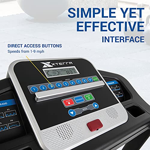 XTERRA TR150 Folding Treadmill with 5" Display