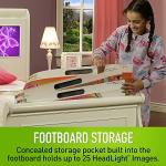 LightHeaded Beds Edgewood Sleigh Twin Bed, LED Imagery