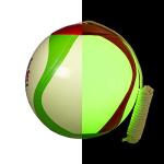Multicolor Glow in The Dark Outdoor Tetherball by Mikasa