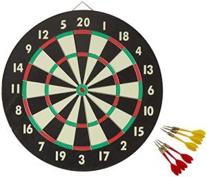 Accudart 2-in-1 Starlite Dartboard Game Set, Black