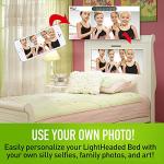 LightHeaded Beds Edgewood Sleigh Twin Bed, LED Imagery