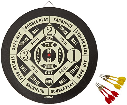Accudart 2-in-1 Starlite Dartboard Game Set, Black