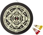 Accudart 2-in-1 Starlite Dartboard Game Set, Black