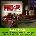 LightHeaded Beds Edgewood Sleigh Twin Bed, LED Imagery