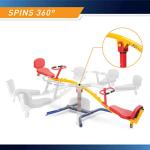 Spinning Teeter Totter for Kids Playground - 360 Rotation