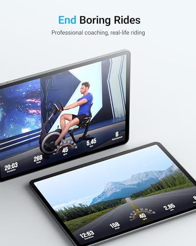 MERACH High-end Magnetic Recumbent Exercise Bike, Bluetooth Connectivity