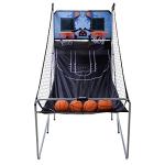 Foldable Indoor Basketball Arcade Game Set - Double Shot