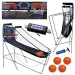 Foldable Indoor Basketball Arcade Game Set - Double Shot