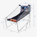 Foldable Indoor Basketball Arcade Game Set - Double Shot