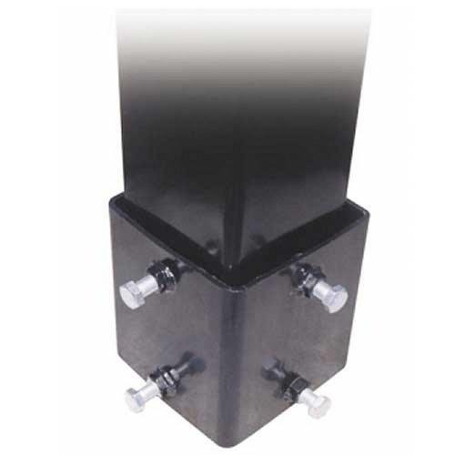 4in Square Pole Basketball Hoop Ground Sleeve by First Team