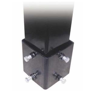 4in Square Pole Basketball Hoop Ground Sleeve by First Team